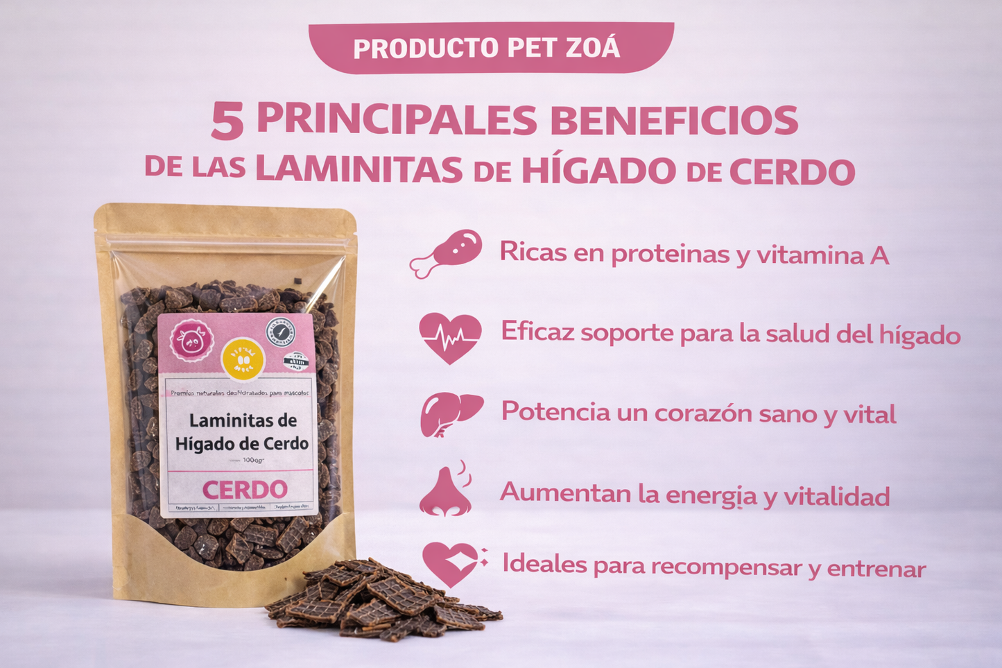 Laminitas de Hígado de cerdo - 100gr